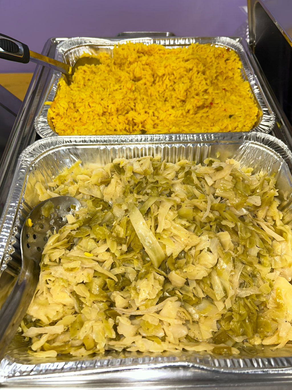 Cabbage and Yellow Rice 