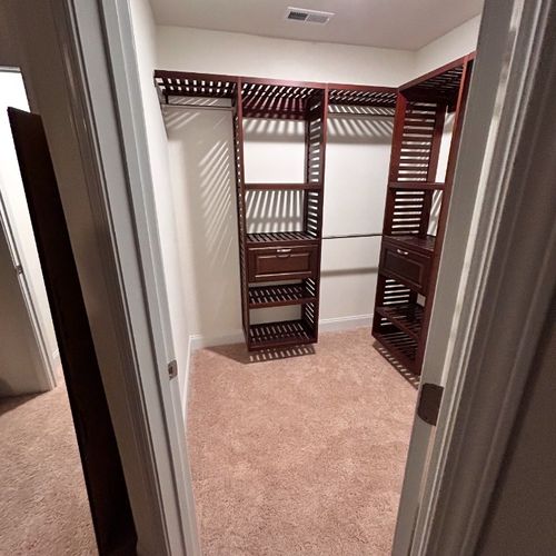 Great blind and closet installation for an awesome