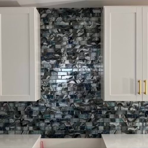 Another backsplash done at an excellent price!