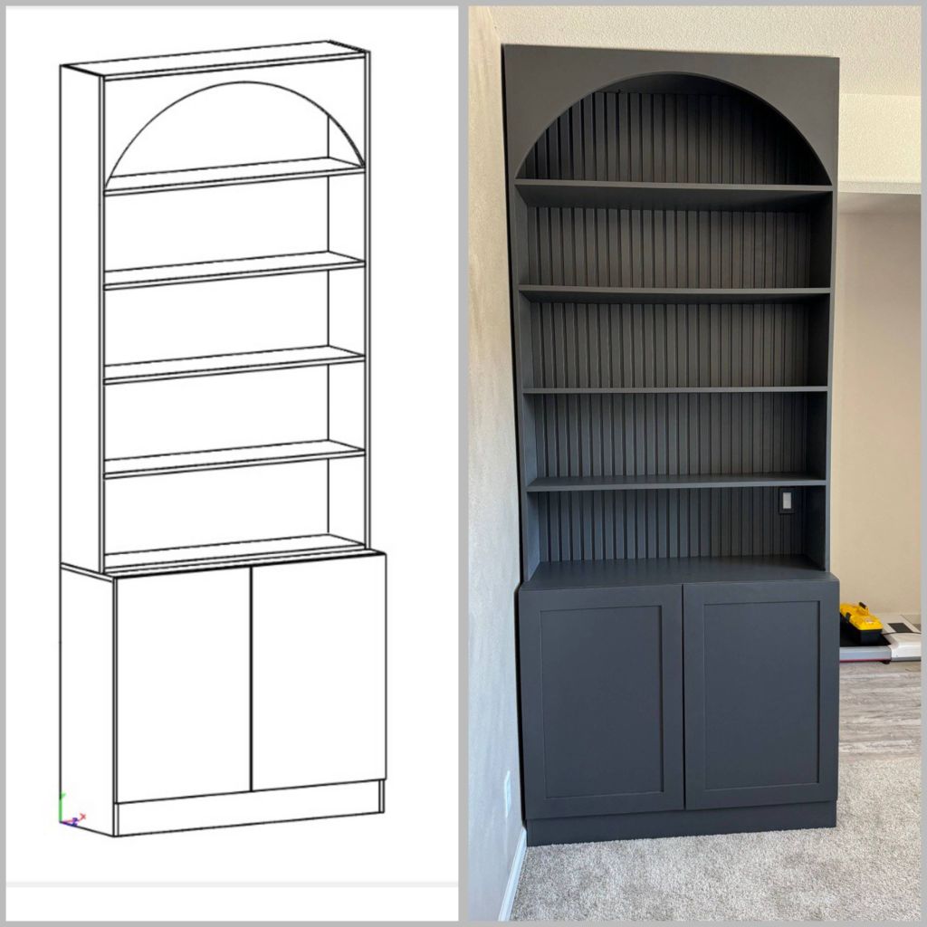 Crafted a cabinet entirely from scratch based on t