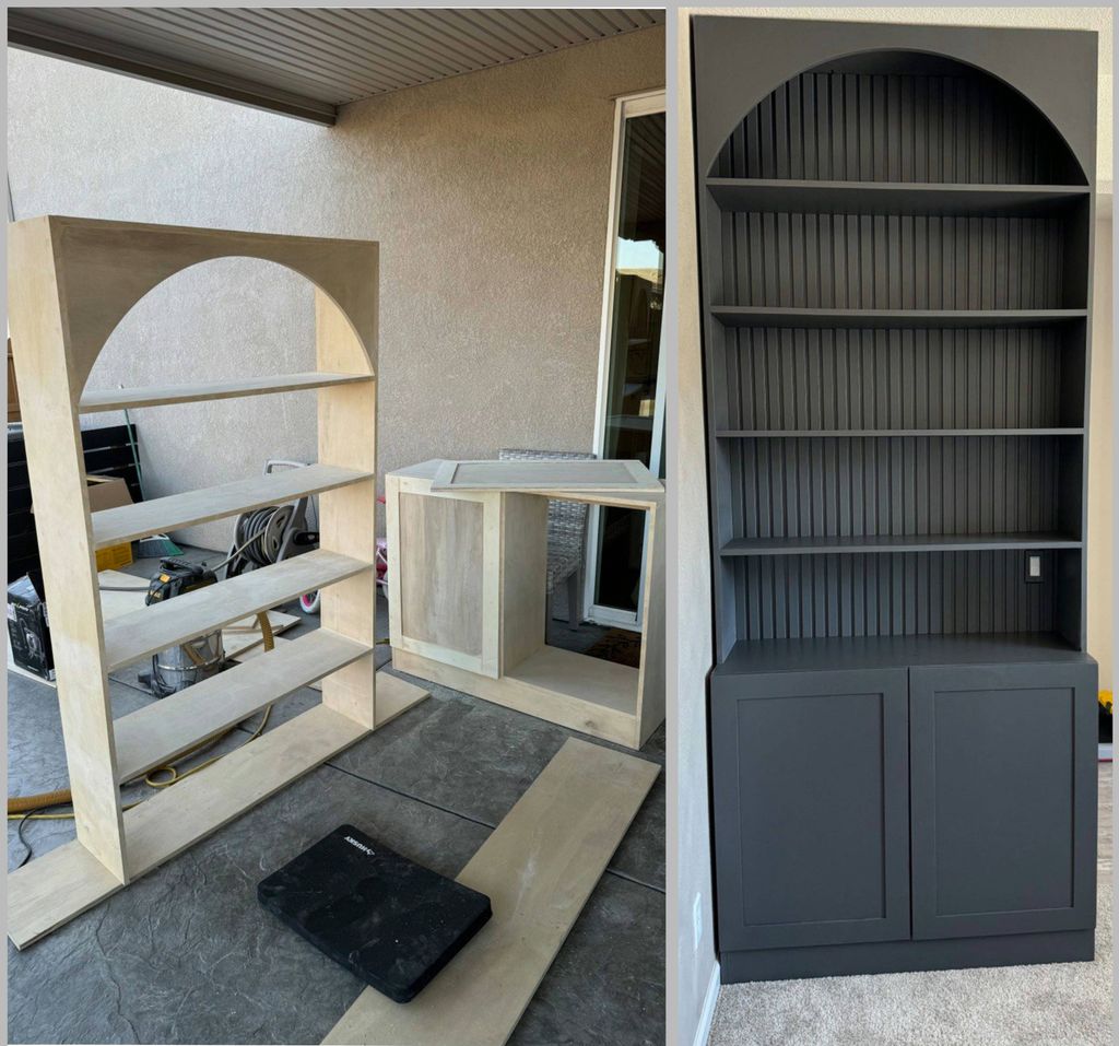 Crafted a cabinet entirely from scratch based on t