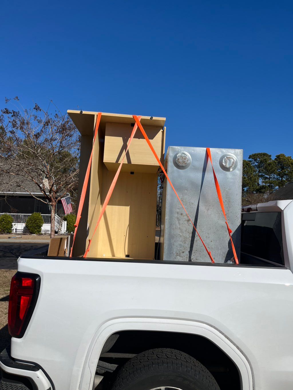 Moving a solid executive desk and freezer 