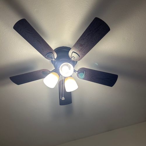 I used Pulse to replace and install a ceiling fan.