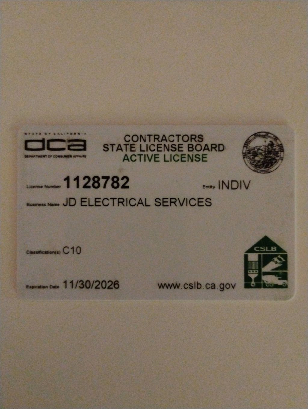 Active C-10 License