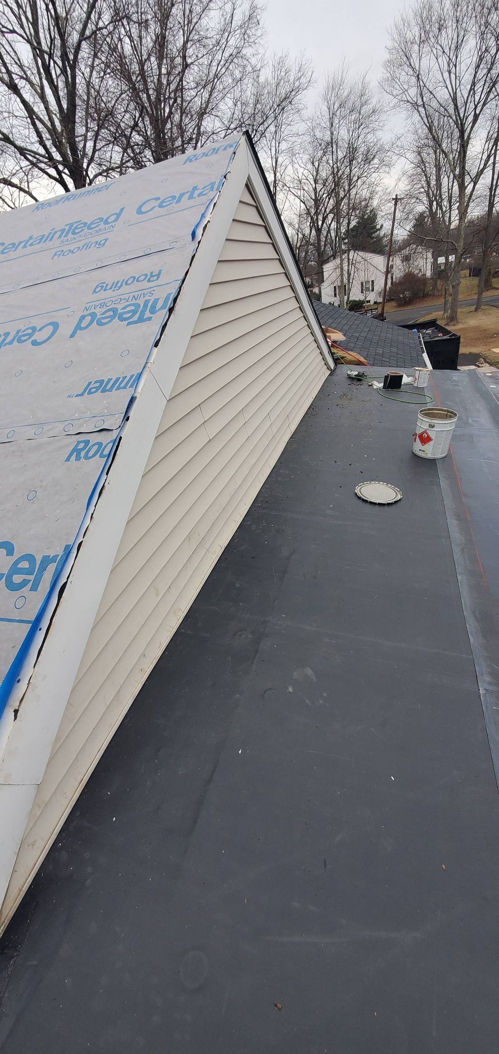 EPDM and shingle roof (in process)