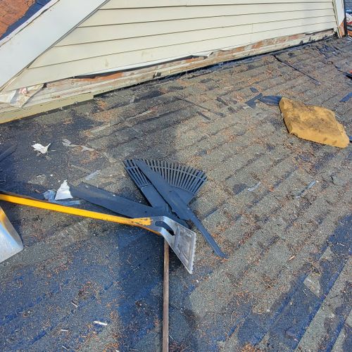 Preparing the roof area for the EPDM