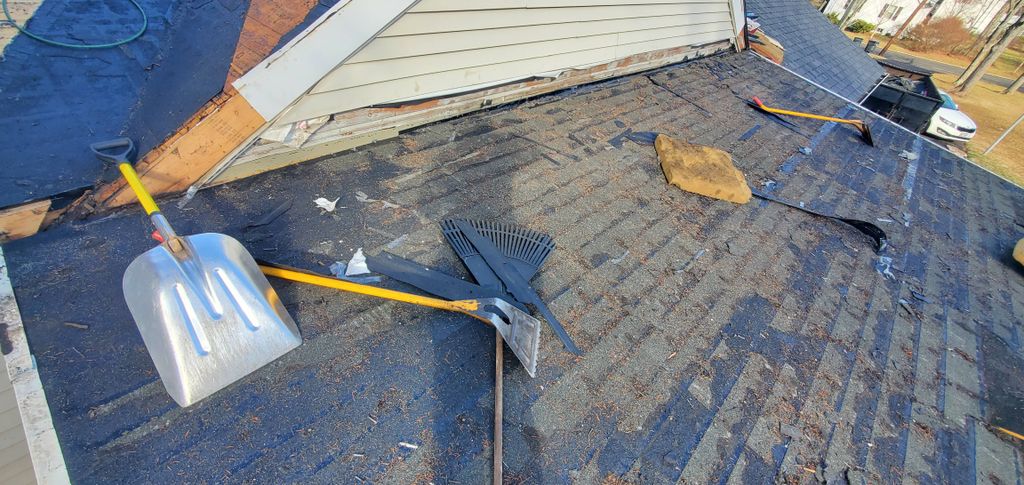 Preparing the roof area for the EPDM