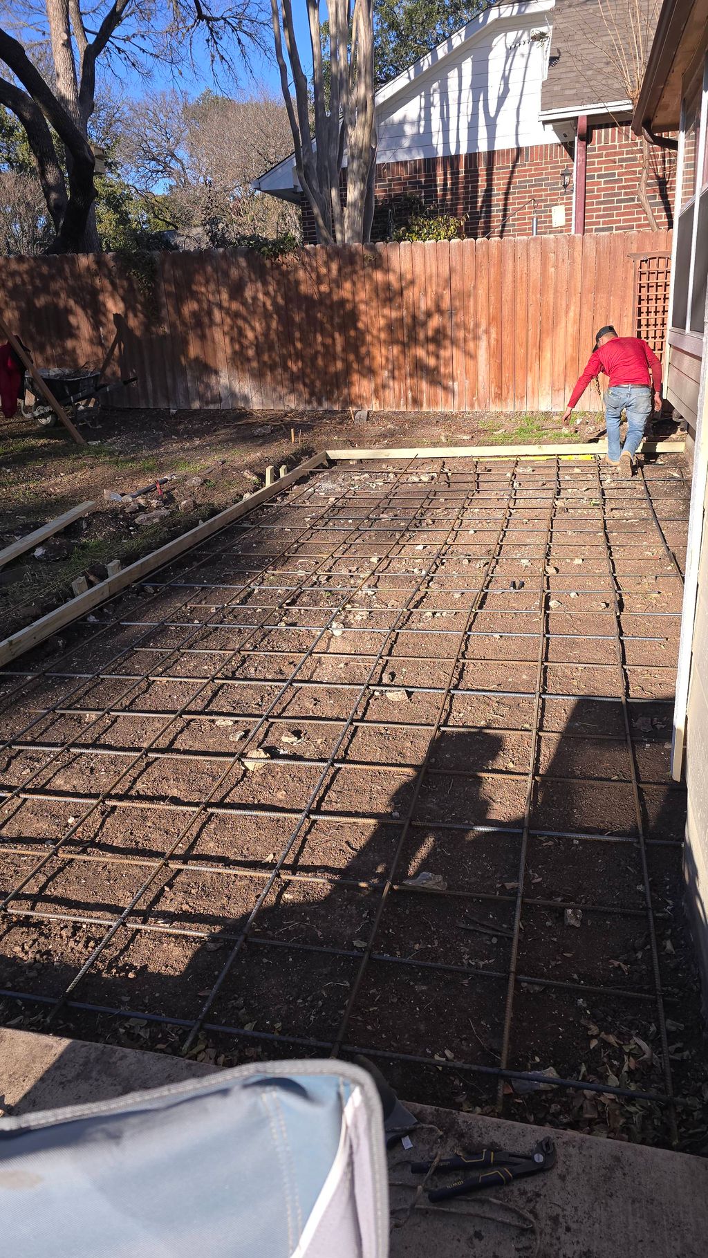 concrete work,  call for estimates