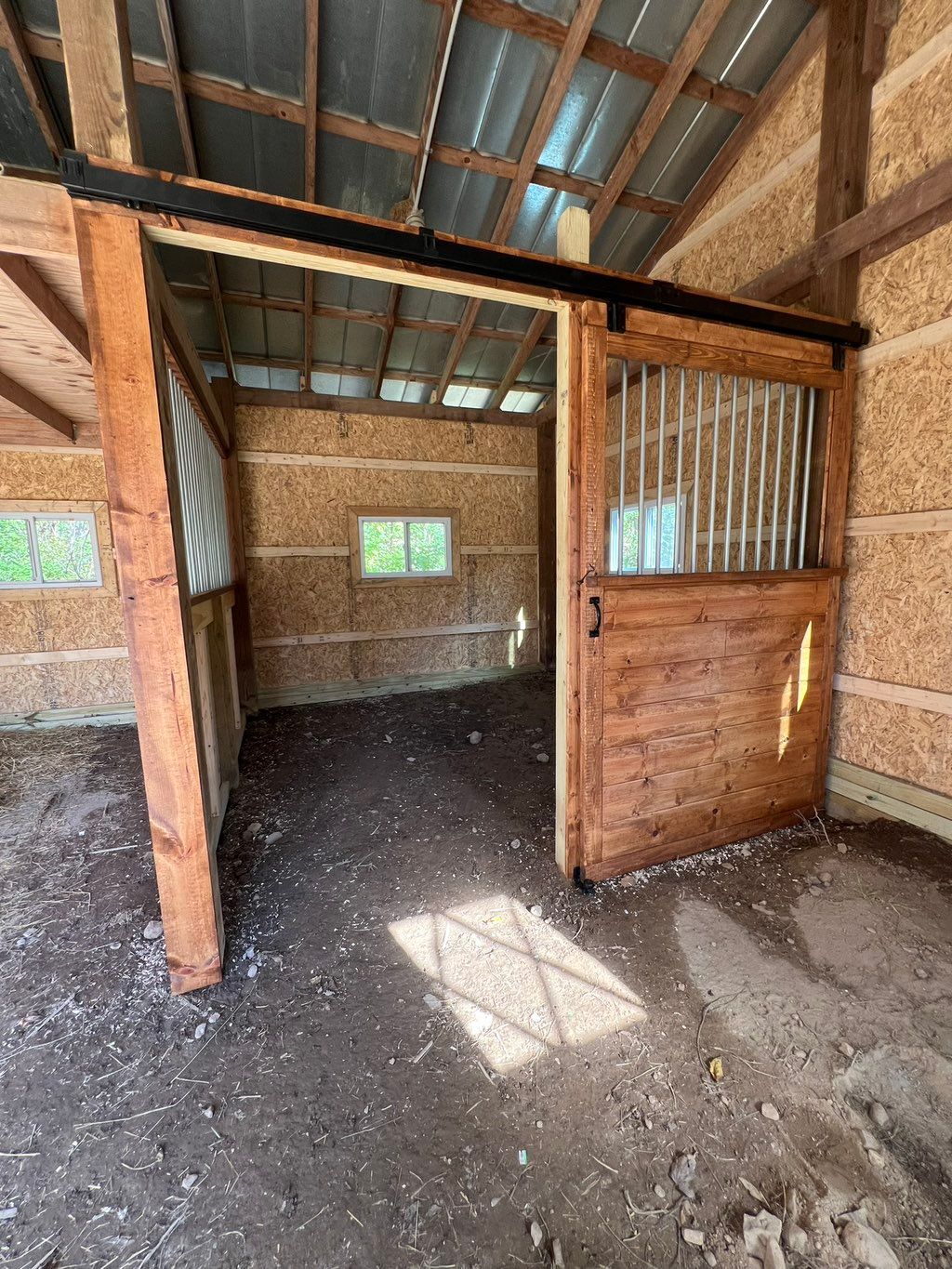 Custom barn stall