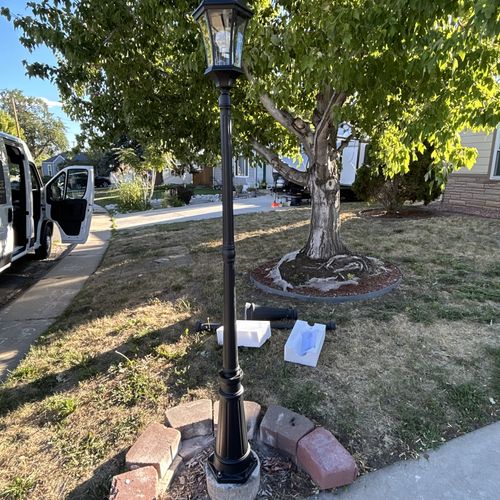 Light pole install