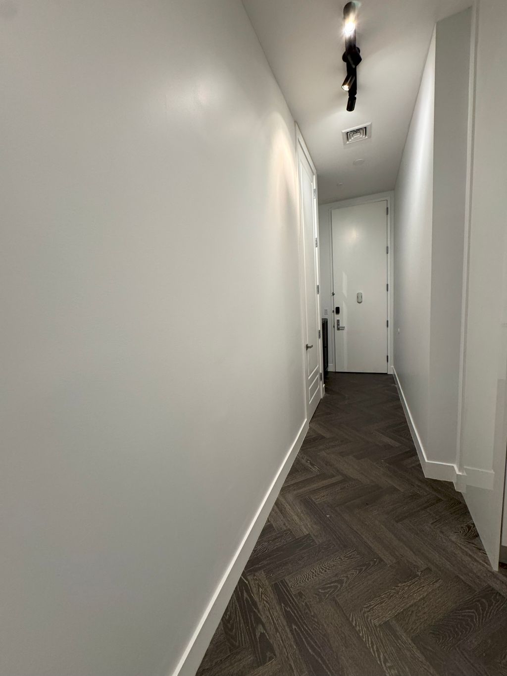 Changing wall colors from black and grey to white 