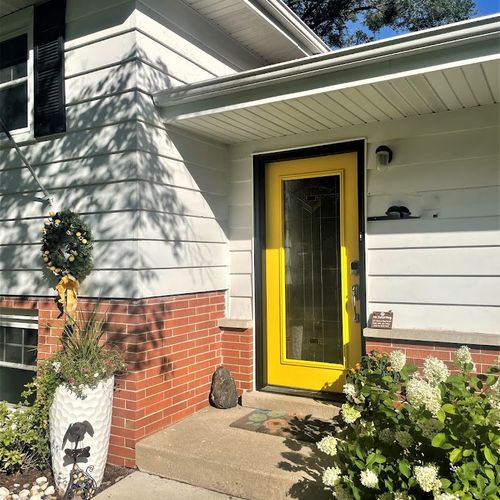 New Door Installation with Custom Paint