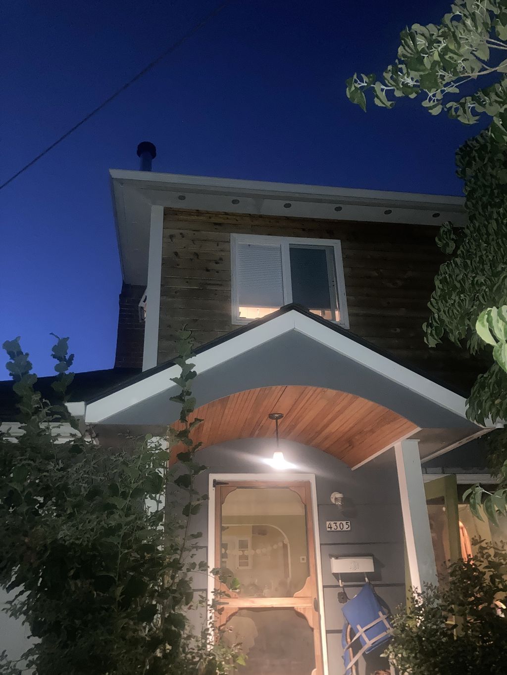 second story, porch addition 