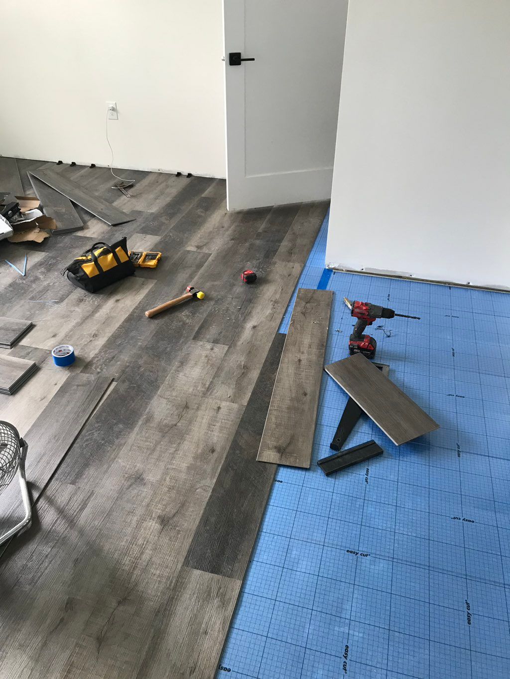 Installing LVP flooring 