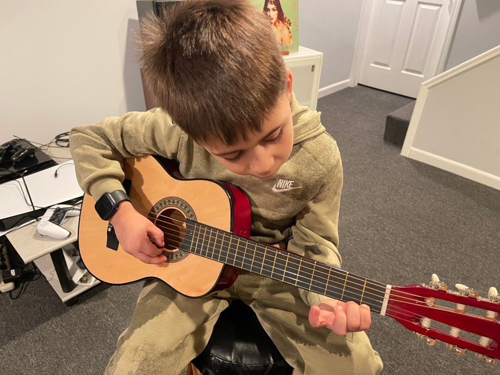 My son has been taking guitar lessons with Phill f