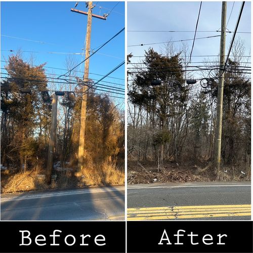 Removal of a utility pole for a client