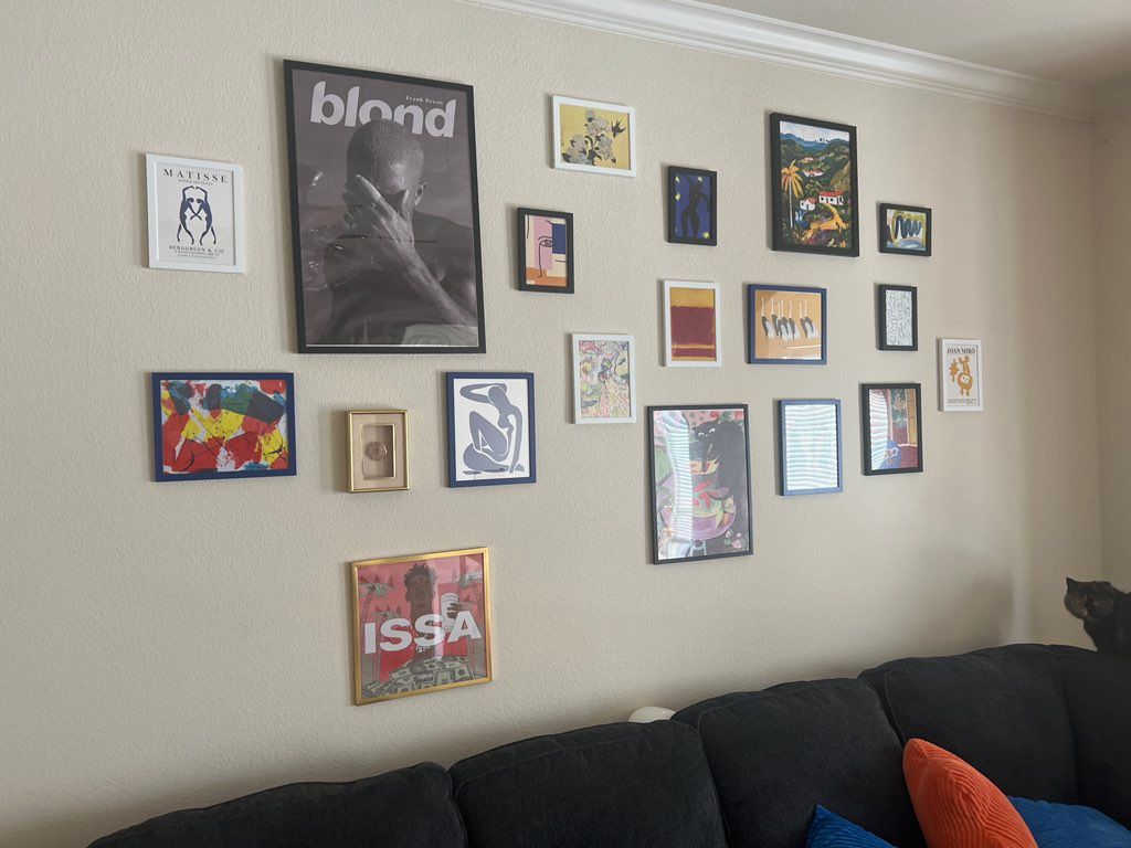 He did an amazing job installing my gallery wall!!