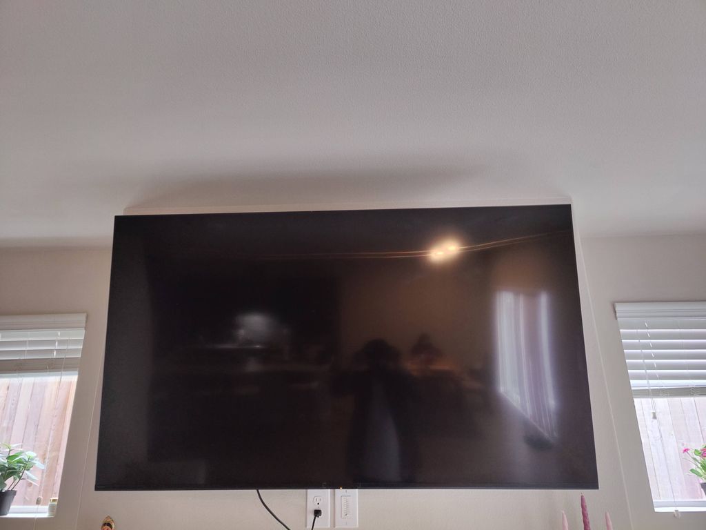 Eugene mounted our TV. Complex mount but still pat