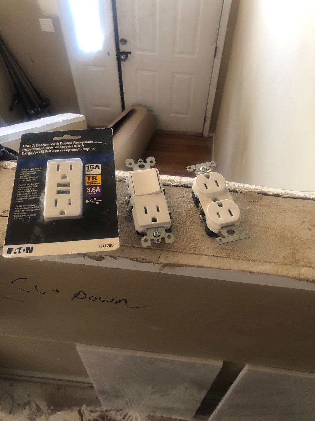 GFCI switch install, Combination switch outlet and