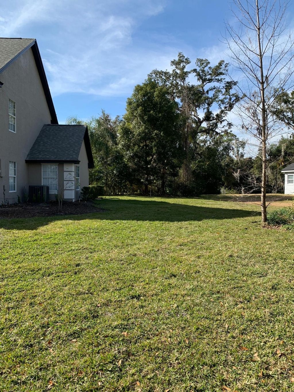 On this project we installed 18 pallets of sod.  7