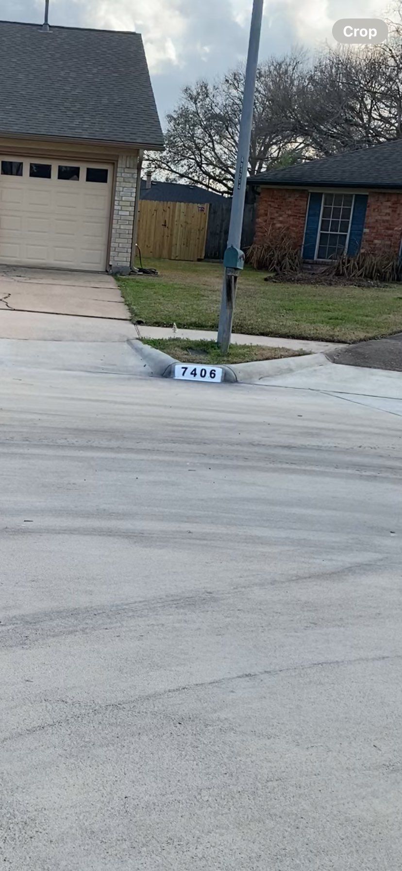 Neighborhood address curb paintings