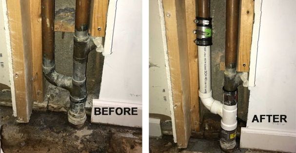 Repair or replace drain lines.