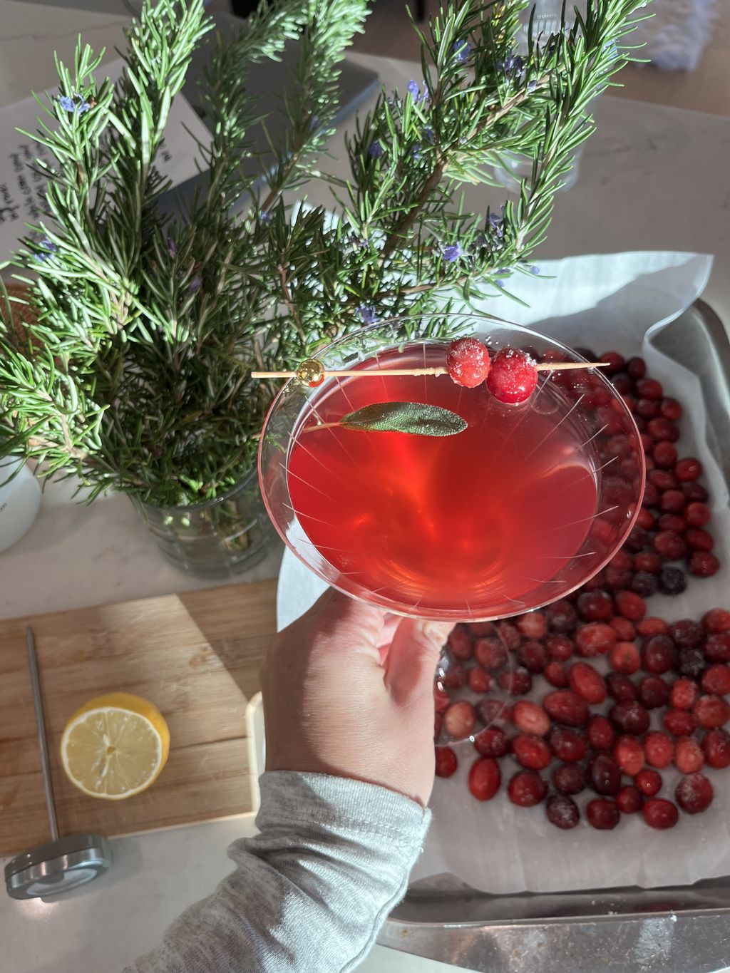 Cranberry Sage Cosmo