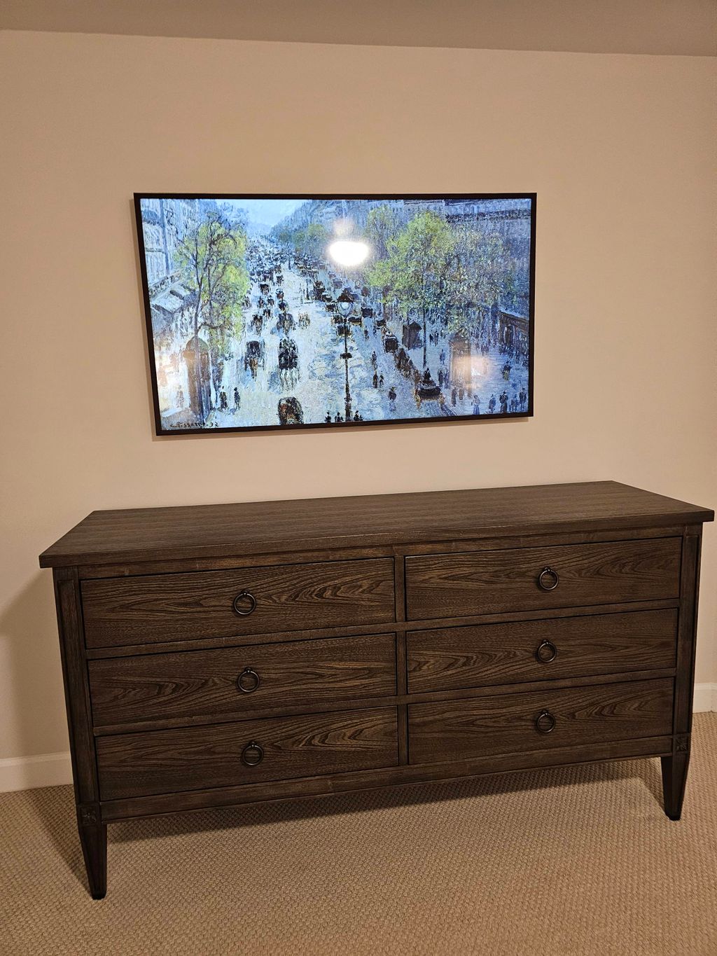 Samsung Frame TV with Recessed box installation. 