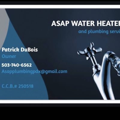 Avatar for Asap water heaters and plumbing services.