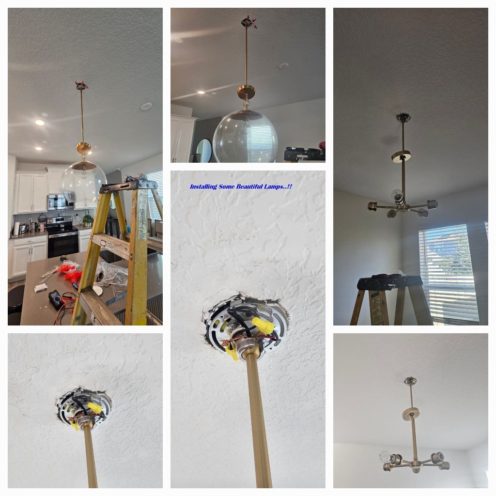 Installing some Beautiful Lamps