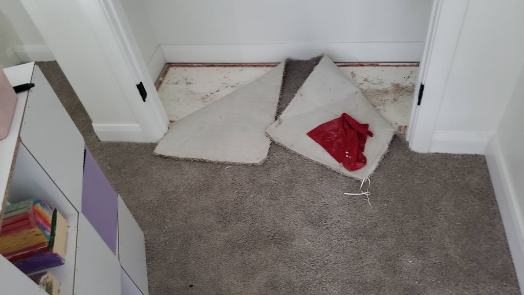 Carpet repairs for flood.