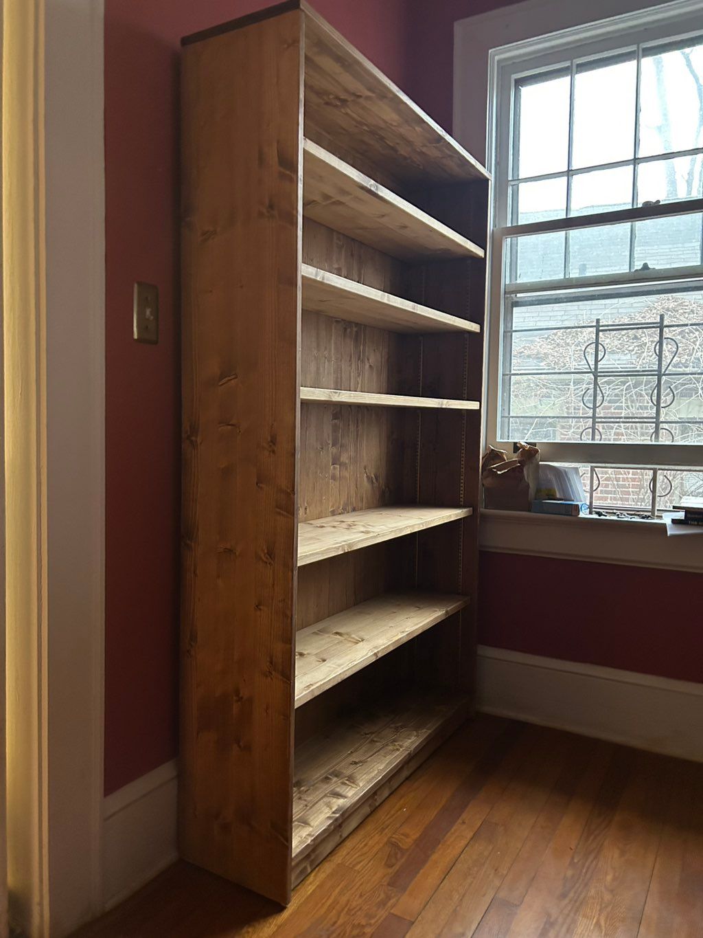 Custom bookcase for client’s extensive research co