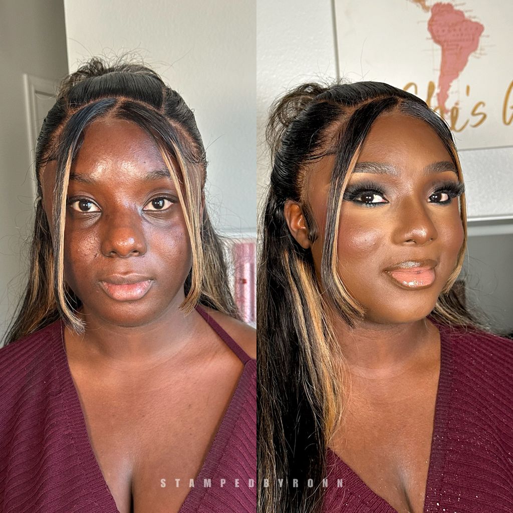 Before & After Natural Glam