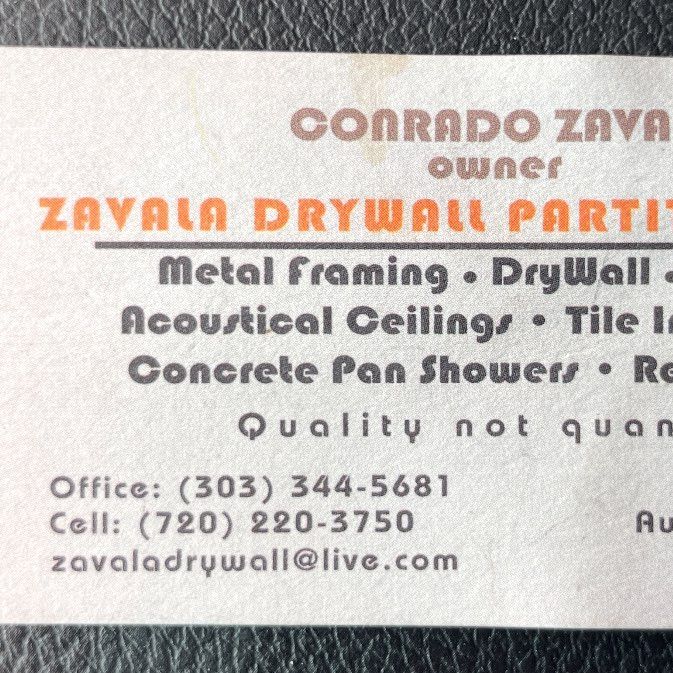 Zavala drywall partitions LLC