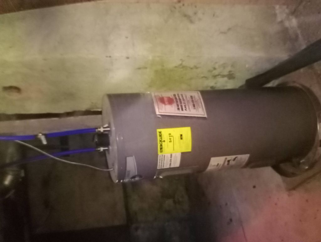 water heater put in job