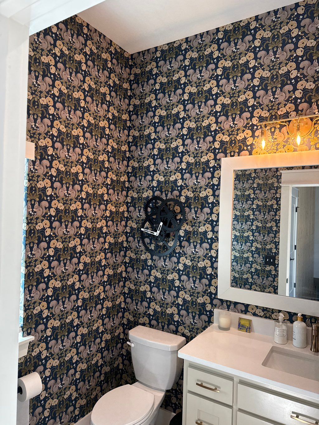 Jack did a wonderful job with installing wallpaper