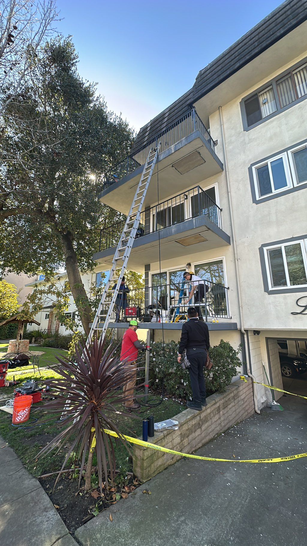 Balcony repair project consisting of railing repai