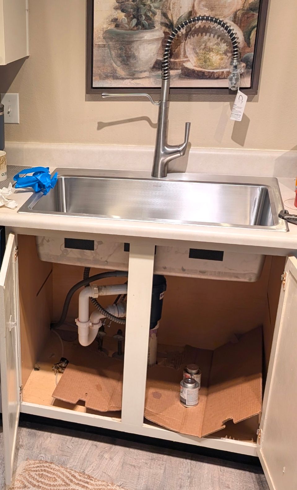 Sink install 