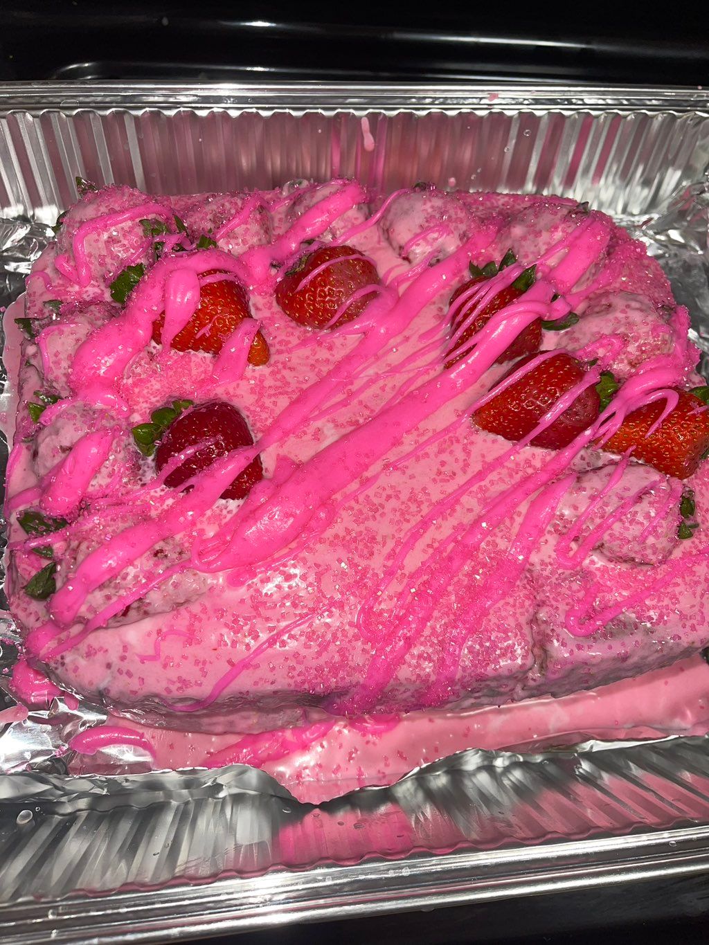 Rich Strawberry Cake  