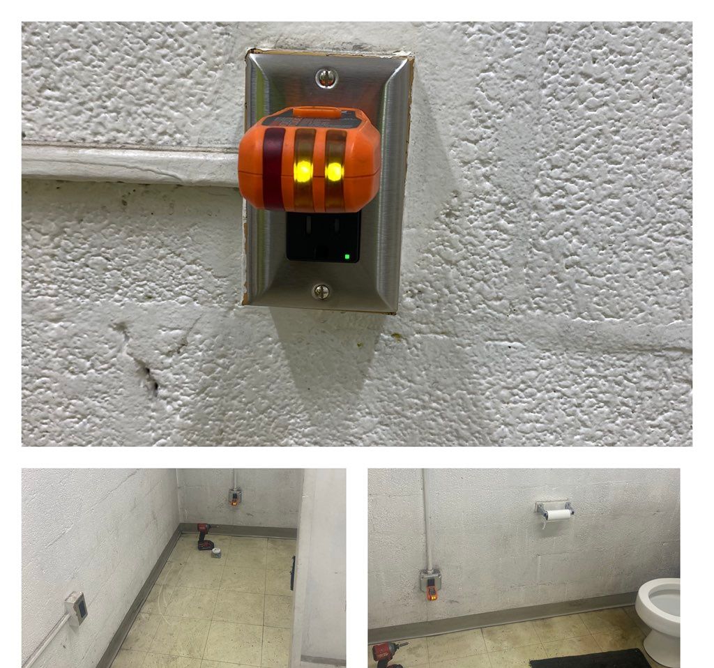 Gfci added to bathroom area