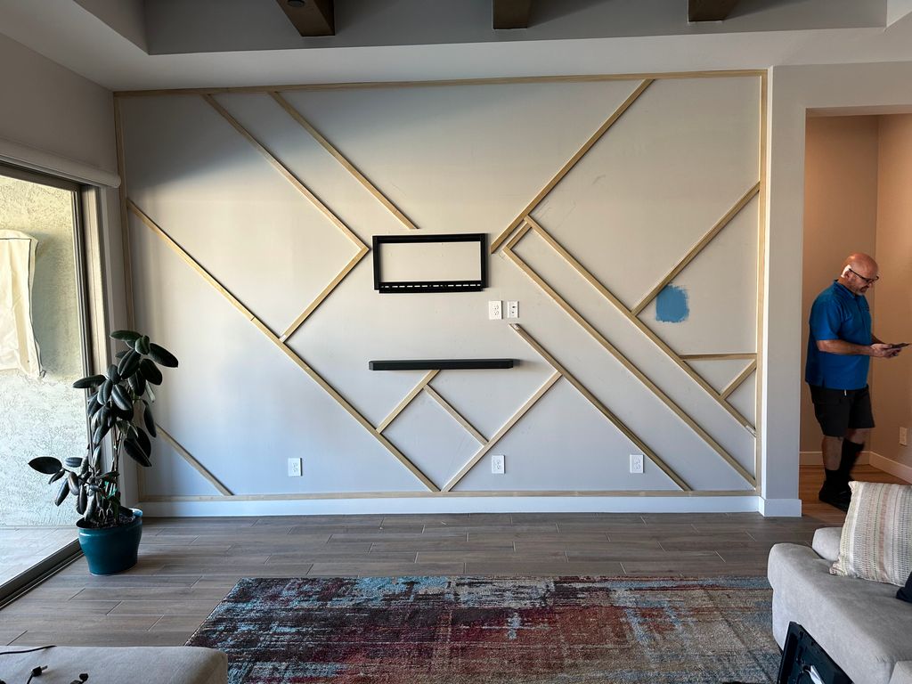 custom wood design wall