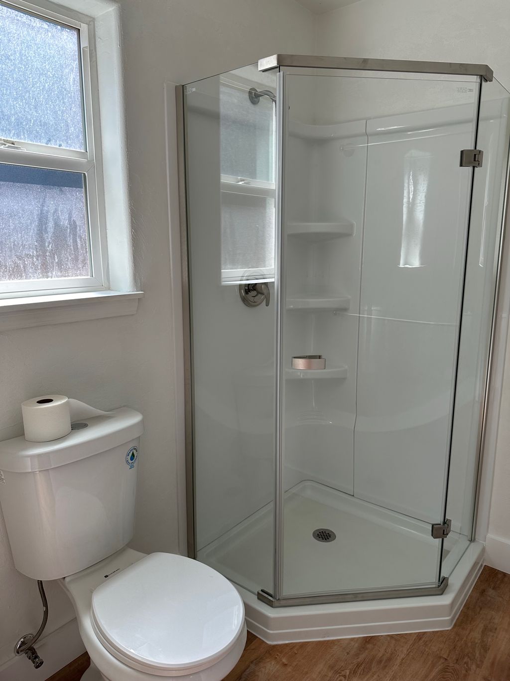 Rental unit remodel, installation of a new shower 