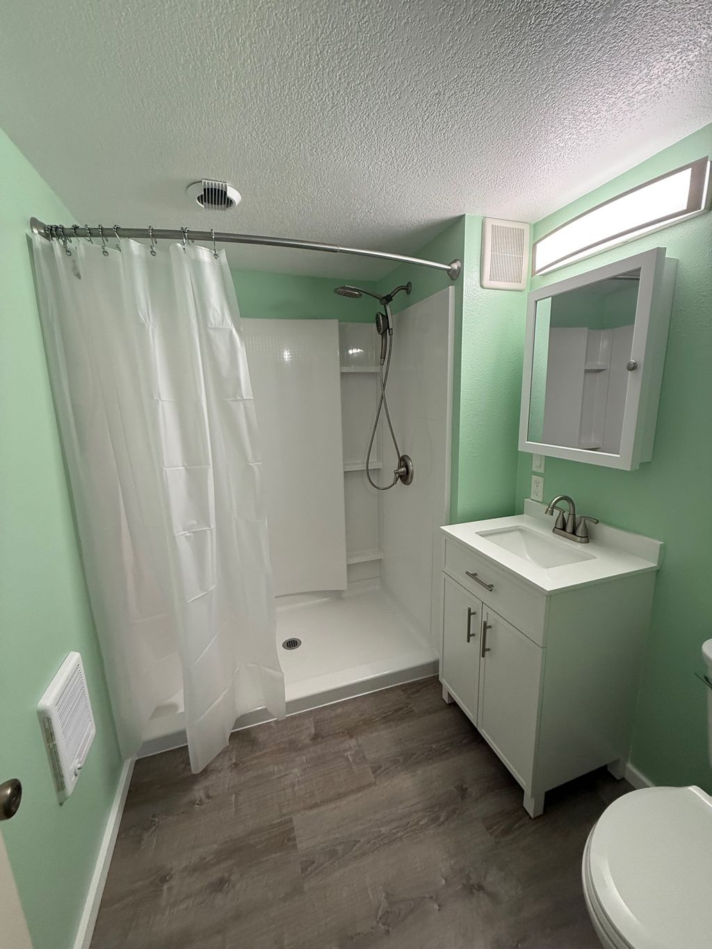 Rental property complete bathroom rehabilitation. 