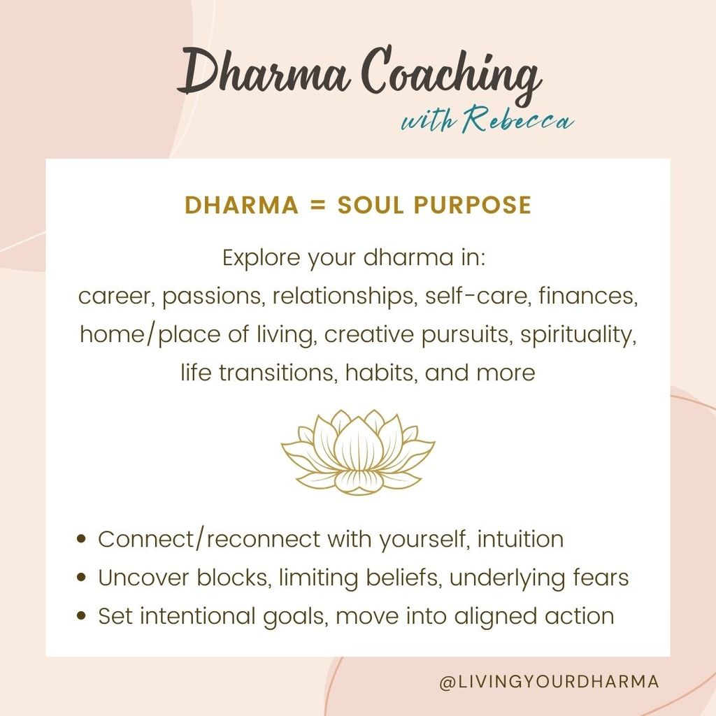 Areas where Dharma Coaching can help