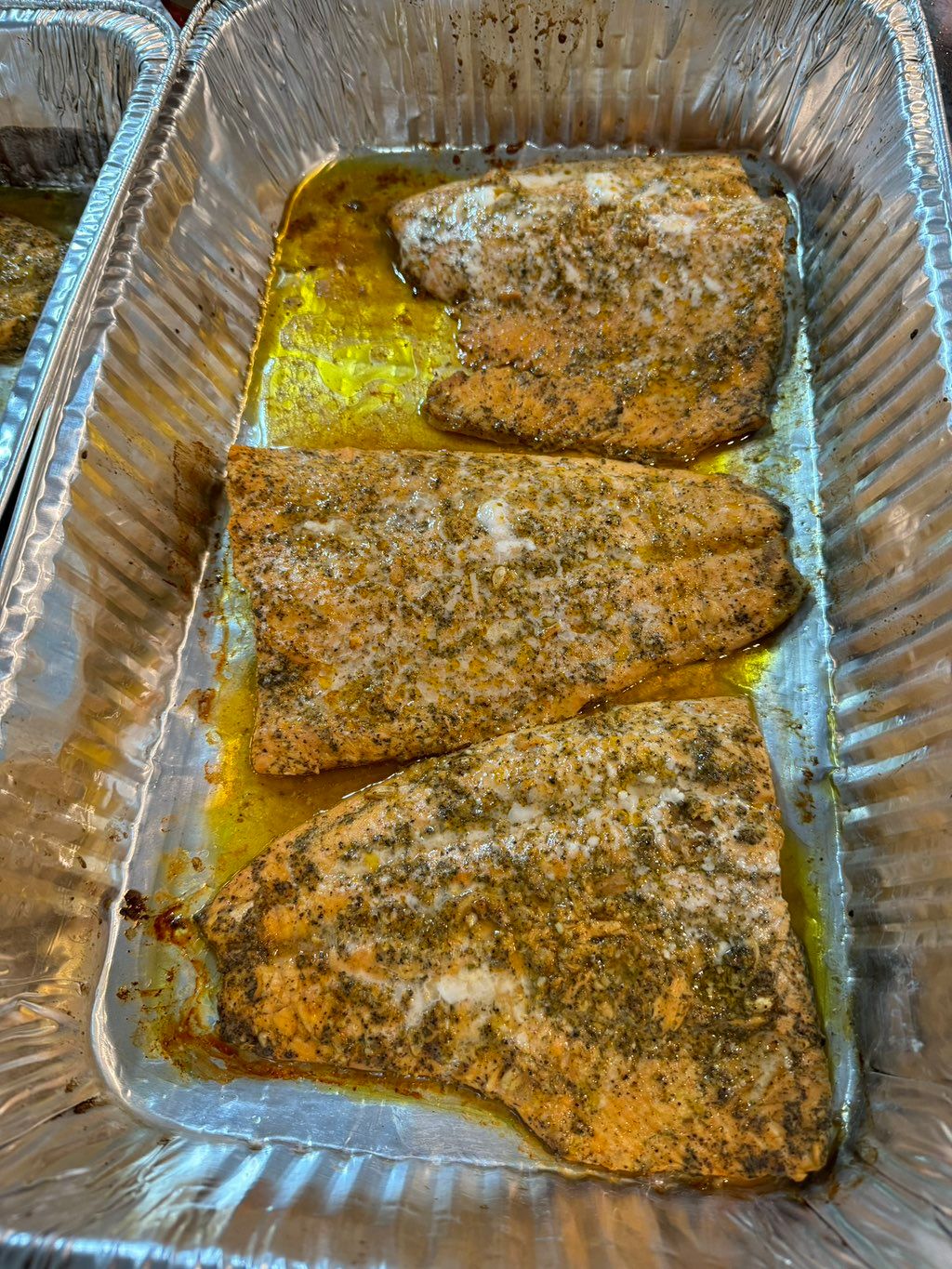 Baked salmon