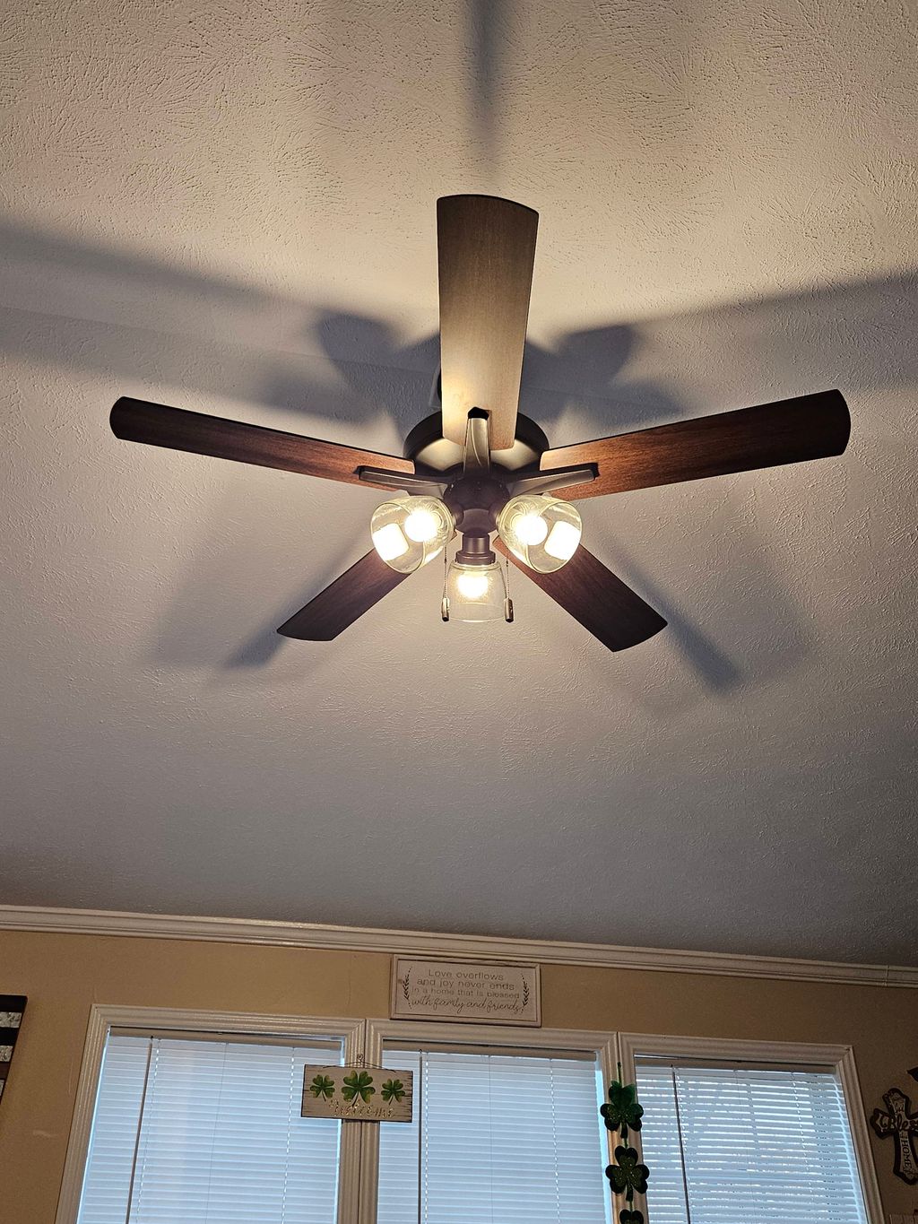 Justin did a great job replacing my old ceiling fa