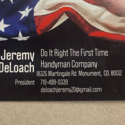 Avatar for Do it Right the First Time Handyman Company