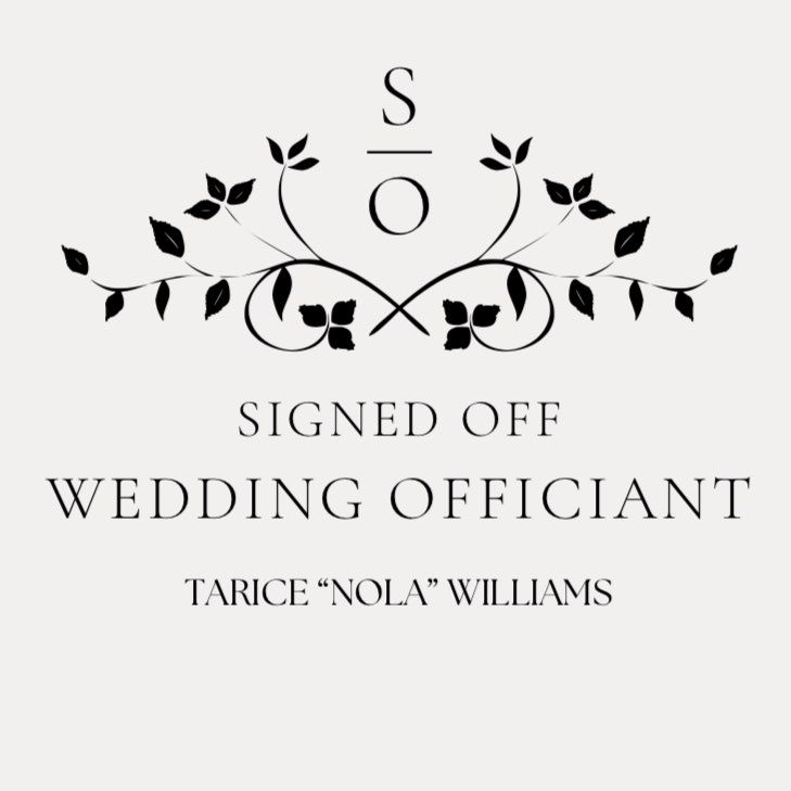 Signed Off Wedding Officiant