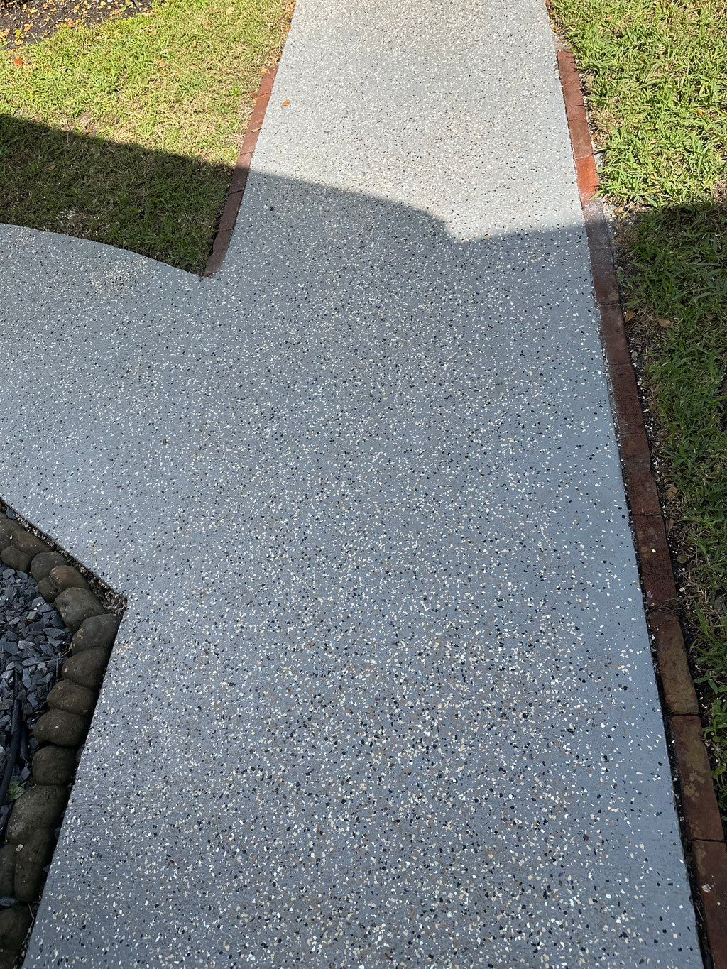 Our sidewalk to our front door of our home was loo