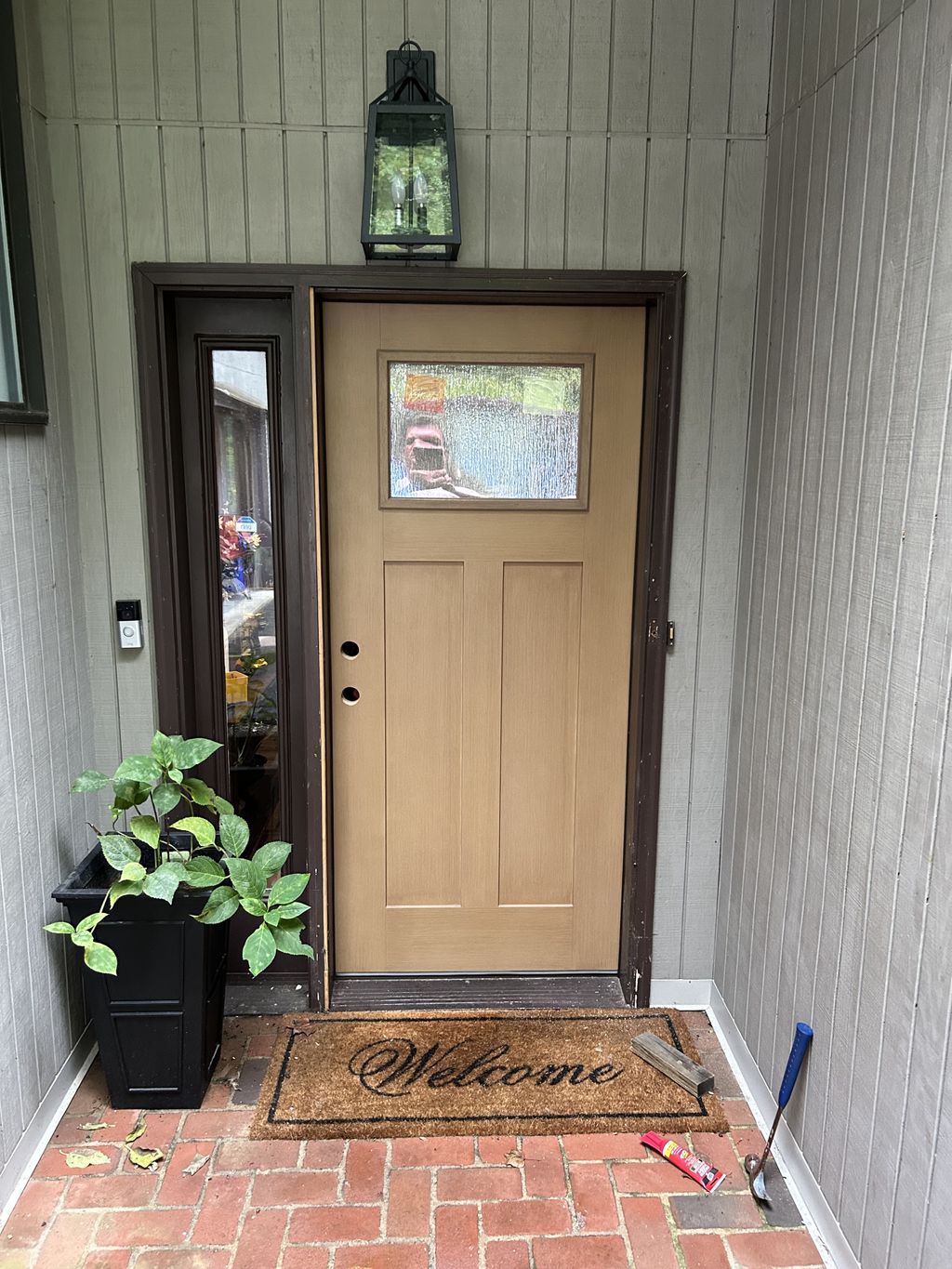 New exterior door